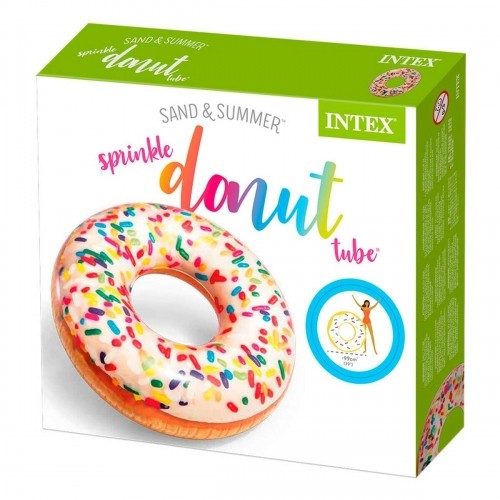 Надувное колесо Intex Donut Белый 114 x 25 x 114 cm (12 штук) image 2