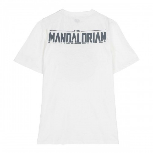 Krekls ar Īsām Piedurknēm Bērniem The Mandalorian Balts image 2
