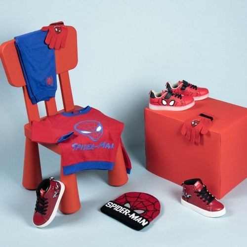 Кроссовки со светодиодами Spiderman Velcro Красный image 2