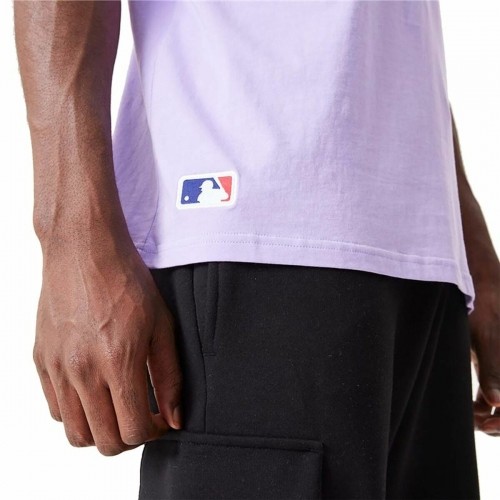 Krekls ar Īsām Piedurknēm New Era MLB League Essentials New York Yankees Violets Unisekss image 2