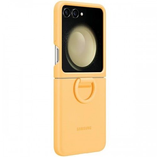 Etui Samsung EF-PF731TOEGWW Z Flip5 apricot Silicone Case with Ring image 2