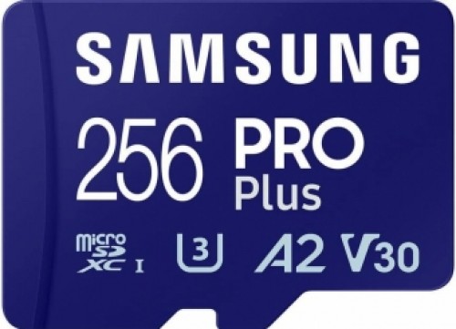 Atmiņas karte Samsung microSDXC 256GB Pro Plus + USB Adapter image 2