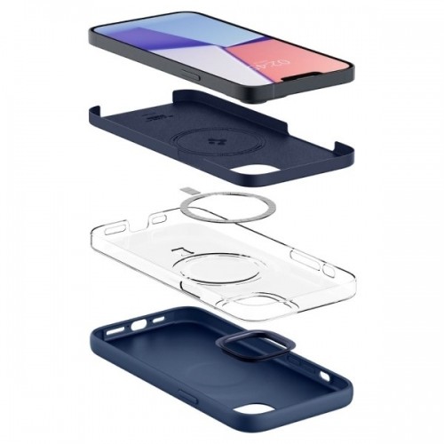 Spigen Silicone Fit iPhone 14 Plus 6,7" MAG Magsafe granatowy|navy blue ACS04921 image 2