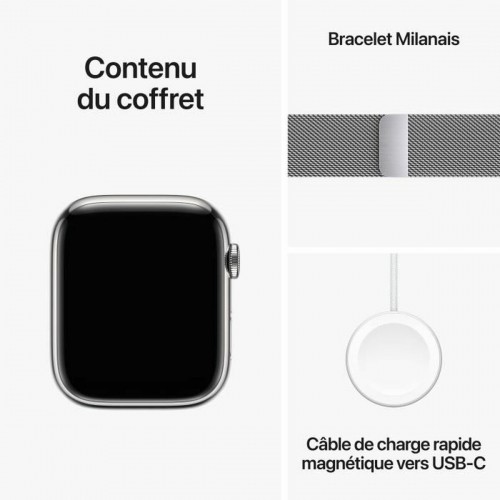 Умные часы Apple Series 9 Серебристый 45 mm image 2