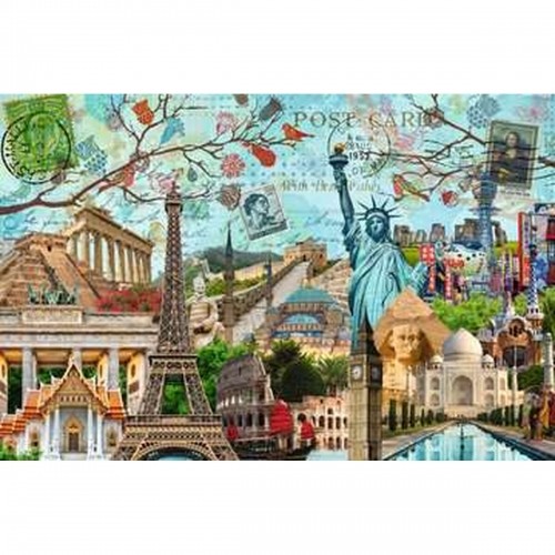 Puzle un domino komplekts Ravensburger 17118 Big Cities Collage 5000 Daudzums image 2