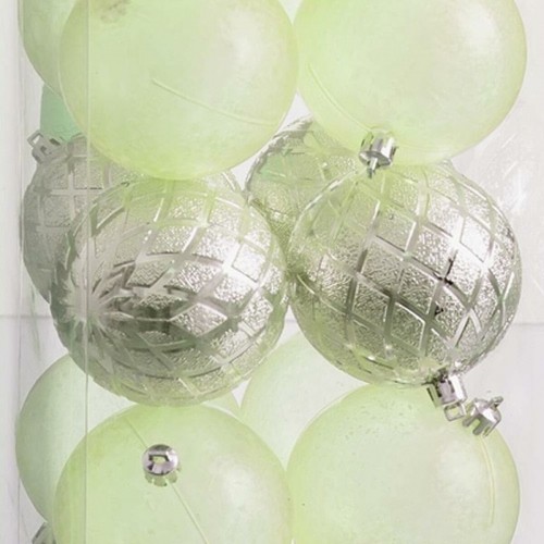 Bigbuy Christmas Ёлочные шарики Зеленый 8 x 8 x 8 cm (20 штук) image 2