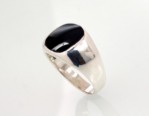 Серебряное кольцо #2101353_ON, Серебро 925°, Оникс, Размер: 21, 10.1 гр. image 2