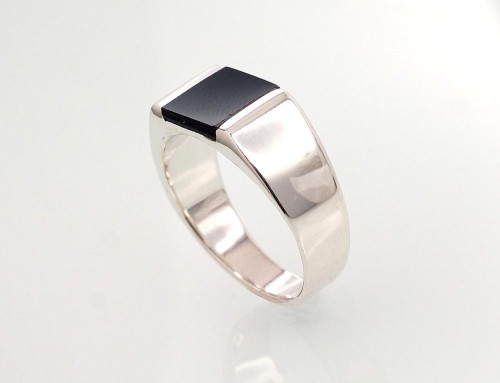 Серебряное кольцо #2101352_ON, Серебро 925°, Оникс, Размер: 21, 10 гр. image 2