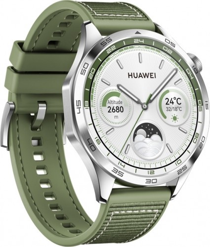 Huawei Watch GT 4 46mm, silver/green image 2