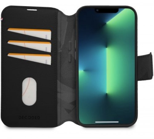 Apple Decoded Detachable Wallet â MagSafe compatible protective leather case for iPhone 14 Plus (black) image 2