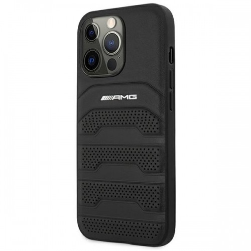 Mercedes AMG Leather Debossed Lines Case for iPhone 14 Pro Max image 2