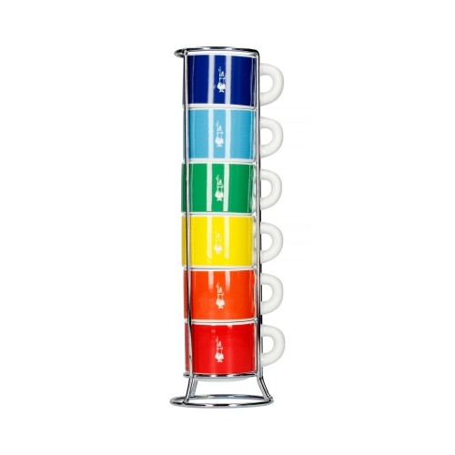 Set of 6 Espresso Cups with Stand Bialetti TAZZ110 Multicolor image 2