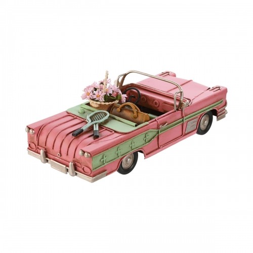Dekoratīvās figūriņas Home ESPRIT Automobilis Dzeltens Rozā Vintage 26 x 11 x 9 cm (3 gb.) image 2