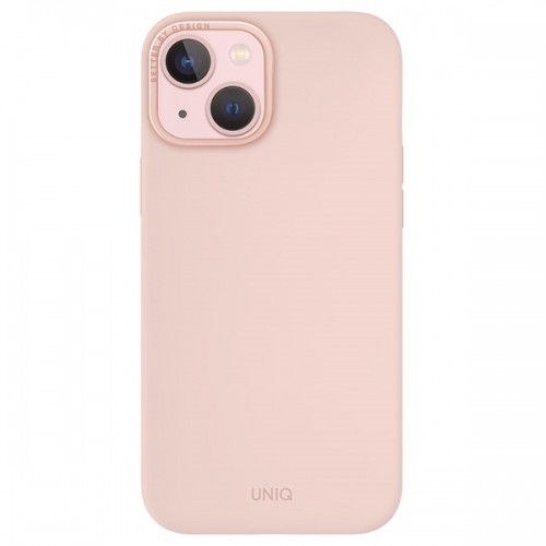 UNIQ etui Lino Hue iPhone 15 6.1" Magclick Charging różowy|blush pink image 2