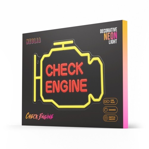 Neon PLEXI LED CHECK ENGINE yellow red NNE21 Neolia image 2