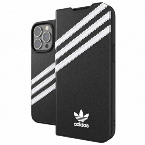 Adidas OR Booklet Case PU iPhone 13 Pro | 13 6,1" czarno biały|black white 47112 image 2