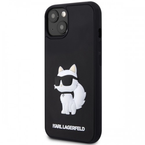 Karl Lagerfeld KLHCP14M3DRKHNK iPhone 14 Plus 6.7" czarny|black hardcase Rubber Choupette 3D image 2