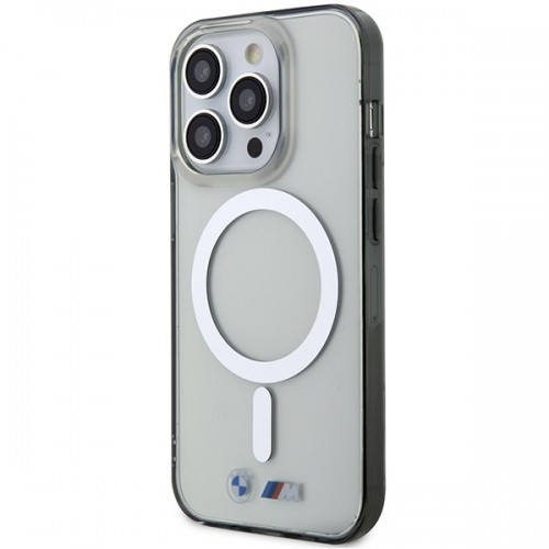 Etui BMW BMHMP14XHCRS iPhone 14 Pro Max 6.7" transparent hardcase Silver Ring MagSafe image 2