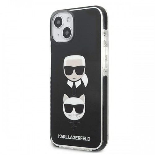 Karl Lagerfeld KLHCP13MTPE2TK iPhone 13 6,1" hardcase czarny|black Karl&Choupette Head image 2