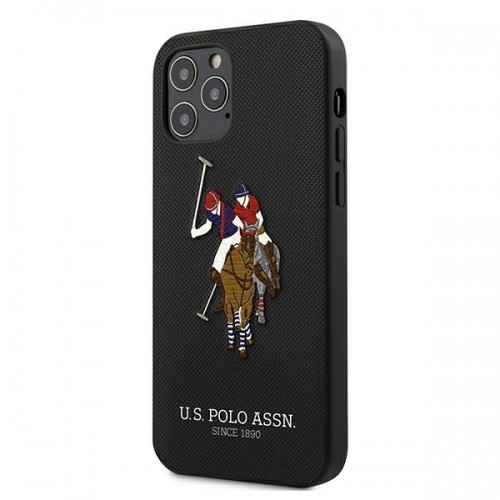 U.s. Polo Assn. US Polo USHCP12MPUGFLBK iPhone 12|12 Pro 6,1" czarny|black Polo Embroidery Collection image 2