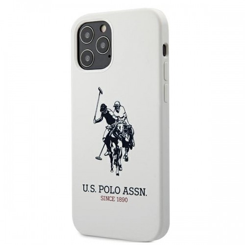 U.s. Polo Assn. US Polo USHCP12LSLHRWH iPhone 12 Pro Max 6,7" biały|white Silicone Collection image 2