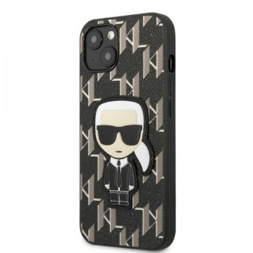 Karl Lagerfeld Monogram Ikonik Case for iPhone 13 Black image 2