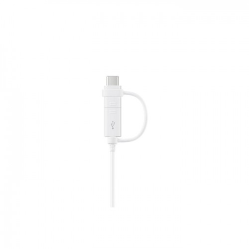 Samsung 2w1 cable USB - microUSB - USB-C 1,5 m white image 2