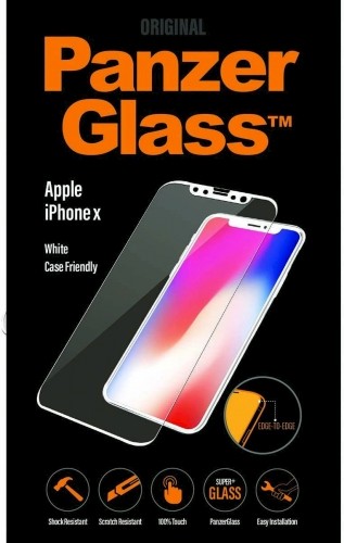 Стекло Panzer Glass закаленное для Apple iPhone X | XS | 11 Pro белое image 2