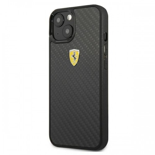 FEHCP13SFCABK Ferrari Real Carbon Hard Case for iPhone 13 Mini Black image 2