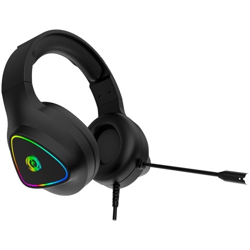 CANYON Shadder GH-6, RGB gaming headset with Microphone, Microphone frequency response: 20HZ~20KHZ,  ABS+ PU leather, USB*1*3.5MM jack plug, 2.0M PVC cable, weight: 300g, Black image 2