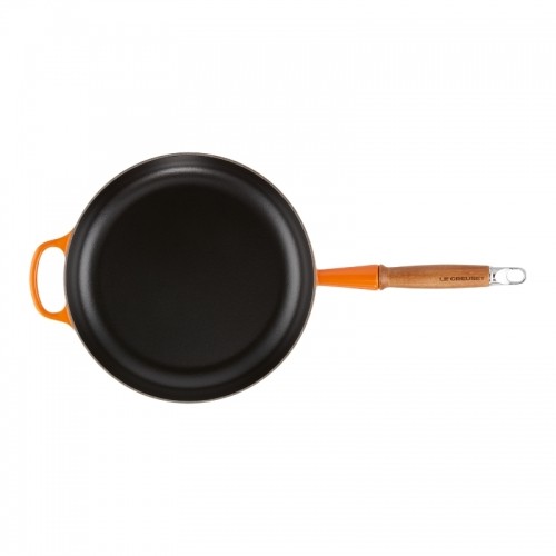 Le Creuset Чугунная сковорода с деревянной ручкой Ø28 см оранжевая image 2