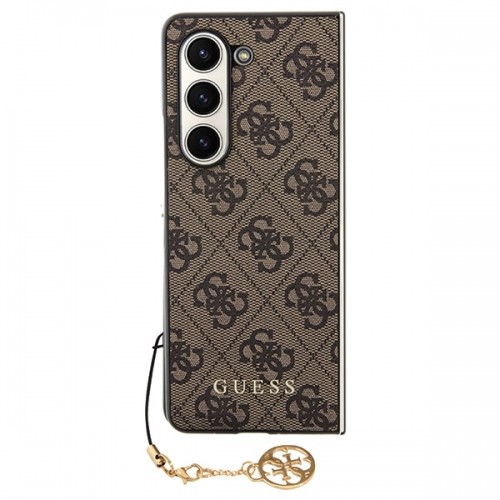 Guess GUHCZFD5GF4GBR F946 Z Fold5 brązowy|brown hardcase 4G Charms Collection image 2
