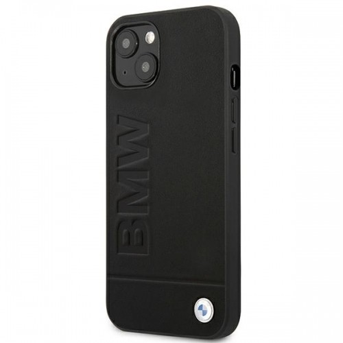 BMW Leather Hot Stamp Case for iPhone 14 Plus Black image 2