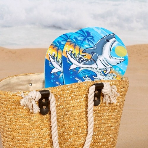 Пляжные лопатки с мячом Aktive Акула 19,5 x 38 cm (24 штук) image 2