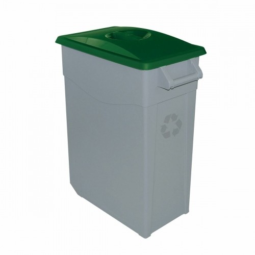 Atkārtoti Pārstrādājamo Atkritumu Tvertne Denox 65 L Zaļš (2 gb.) image 2