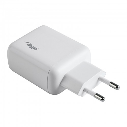 Akyga wall charger AK-CH-19 40W 2x USB-C 20W PD Quick Charge 3.0 5-12V | 1.67-3A white image 2