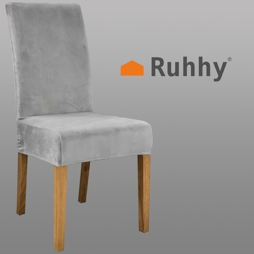Chair cover - gray velvet Ruhhy 22979 (17323-0) image 2