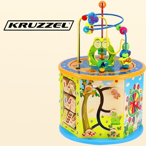 Kruzzel Wooden educational cube 22429 (17132-0) image 2