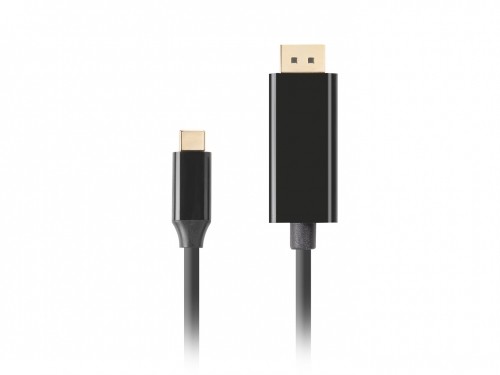 Lanberg CA-CMDP-10CU-0005-BK video cable adapter 0.5 m USB Type-C DisplayPort Black image 2