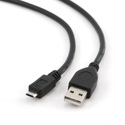 Gembird CCP-MUSB2-AMBM-1M USB cable USB 2.0 Micro-USB B USB A Black image 2