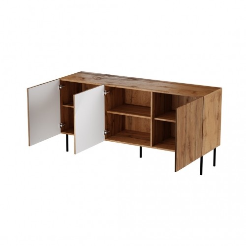 Cama Meble JUNGLE chest of drawers 152x40.5x74.5 oak wotan + black legs image 2