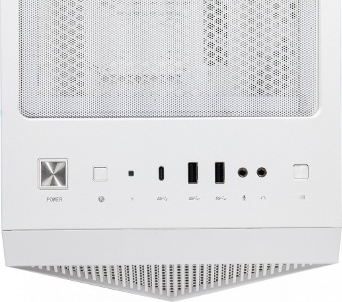 MSI MPG GUNGNIR 110R WHITE Mid Tower Gaming Computer Case 'White, 4x 120mm ARGB Fan, 1 to 6 ARGB Control board, USB Type-C, Tempered Glass, Center, ATX, mATX, mini-ITX' image 2