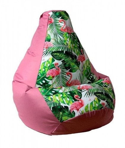 Go Gift Sako bag pouffe Pear print pink-flaming XXL 140 x 100 cm image 2
