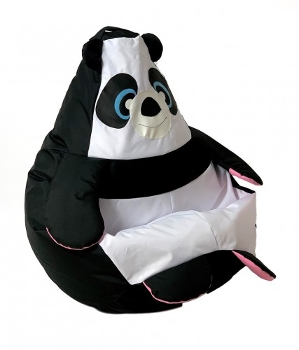 Go Gift Sako bag pouffe Panda black and white L 105 x 80 cm image 2