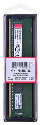 Kingston dedicated memory for HPE/HP 16GB DDR4-2666Mhz ECC Module image 2