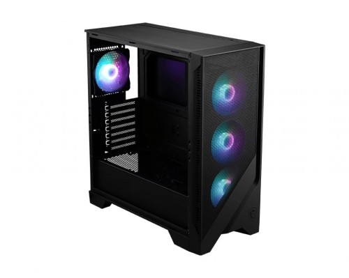 MSI MAG FORGE 320R AIRFLOW computer case Micro Tower Black, Transparent image 2