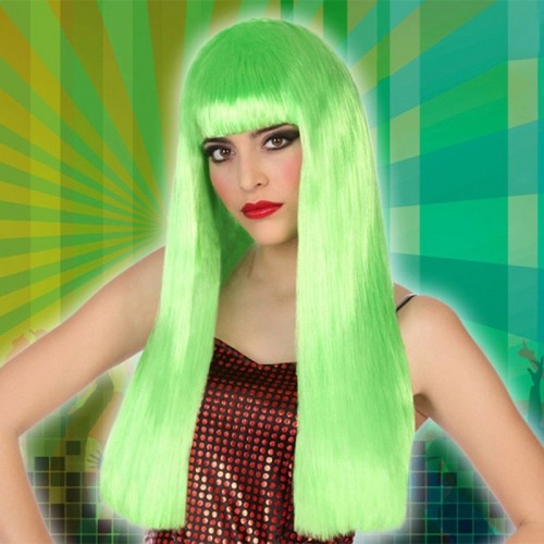 Bigbuy Carnival Парик с длинными волосами 39795 Зеленый image 2