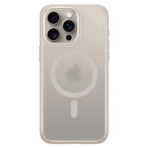 Spigen Ultra Hybrid Mag case with MagSafe for iPhone 15 Pro Max - matte natural titanium image 2