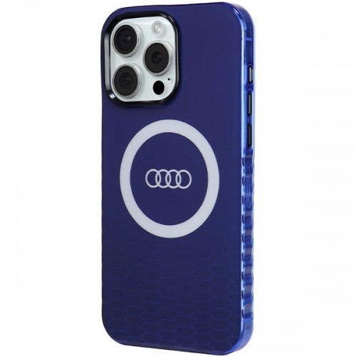 Audi IML Big Logo MagSafe Case iPhone 15 Pro Max 6.7" niebieski|navy blue hardcase AU-IMLMIP15PM-Q5|D2-BE image 2