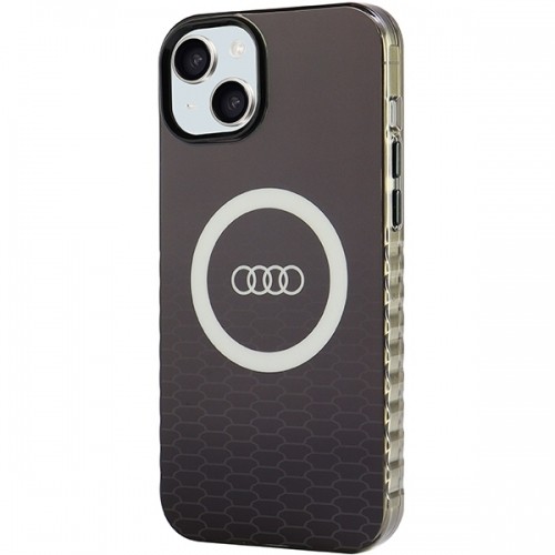 Audi IML Big Logo MagSafe Case iPhone 15 Plus | 14 Plus 6.7" czarny|black hardcase AU-IMLMIP15M-Q5|D2-BK image 2